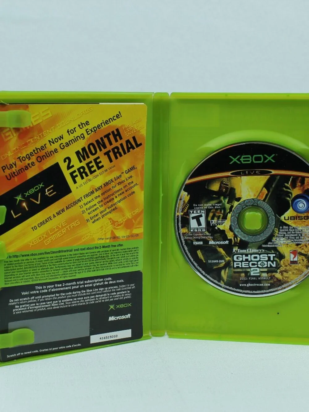 Tom Clancy's Ghost Recon 2: 2011 Final Assault (Original Xbox) CIB
